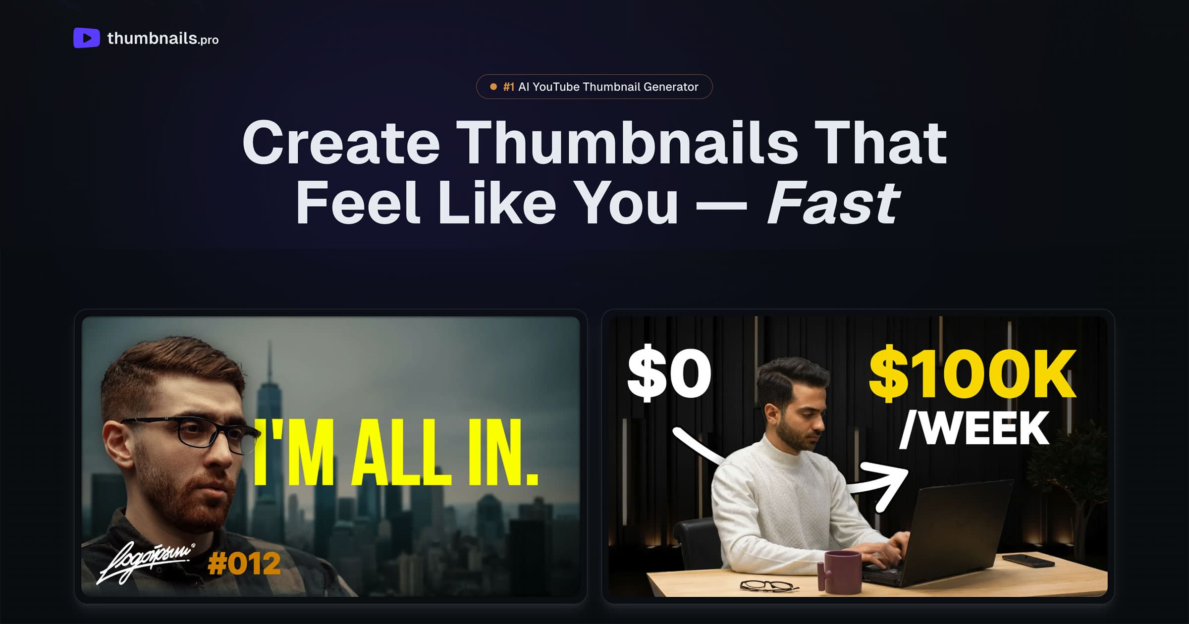 Num 1 AI YouTube Thumbnail Generator logo