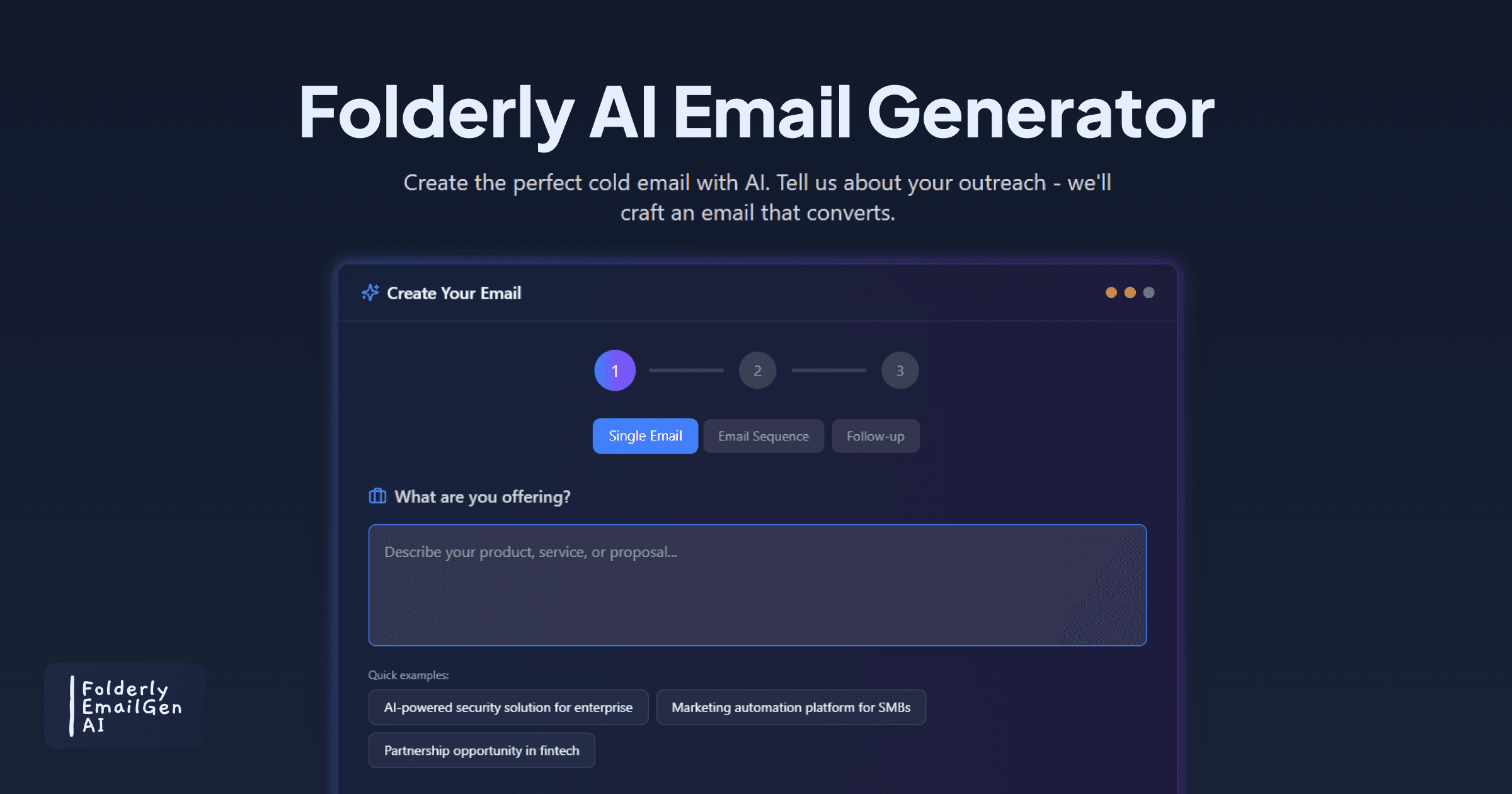 AI Cold Email Generator - Create Sequences That Convert logo