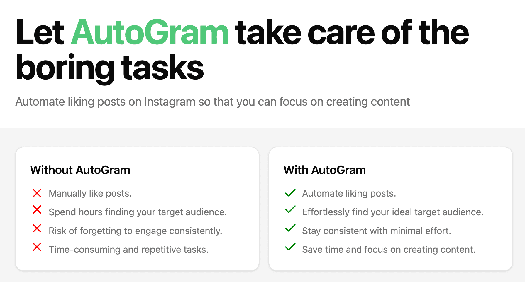 AutoGram - Automate liking posts on Instagram logo