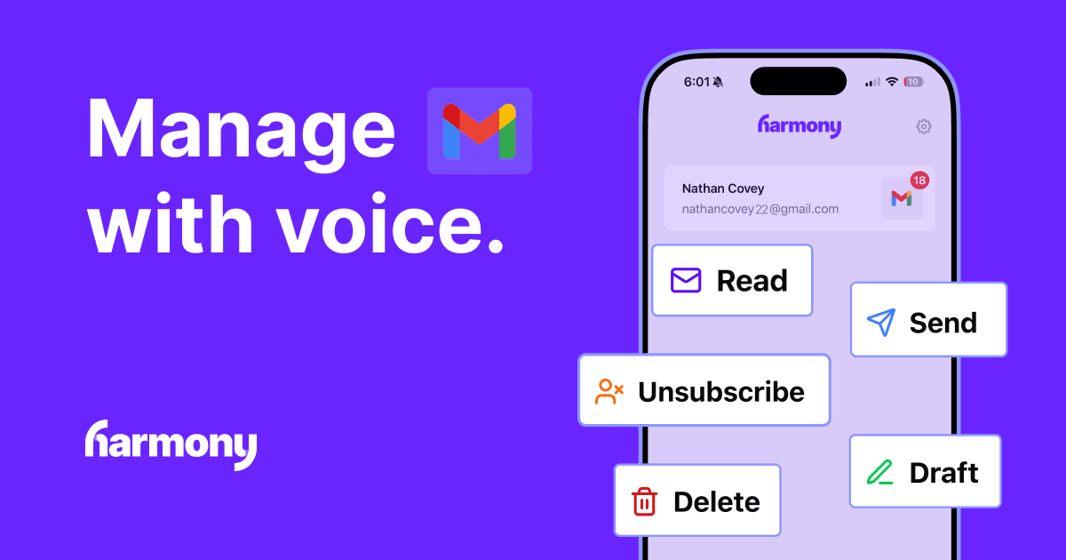 Harmony - AI Email Voice Assistant logo