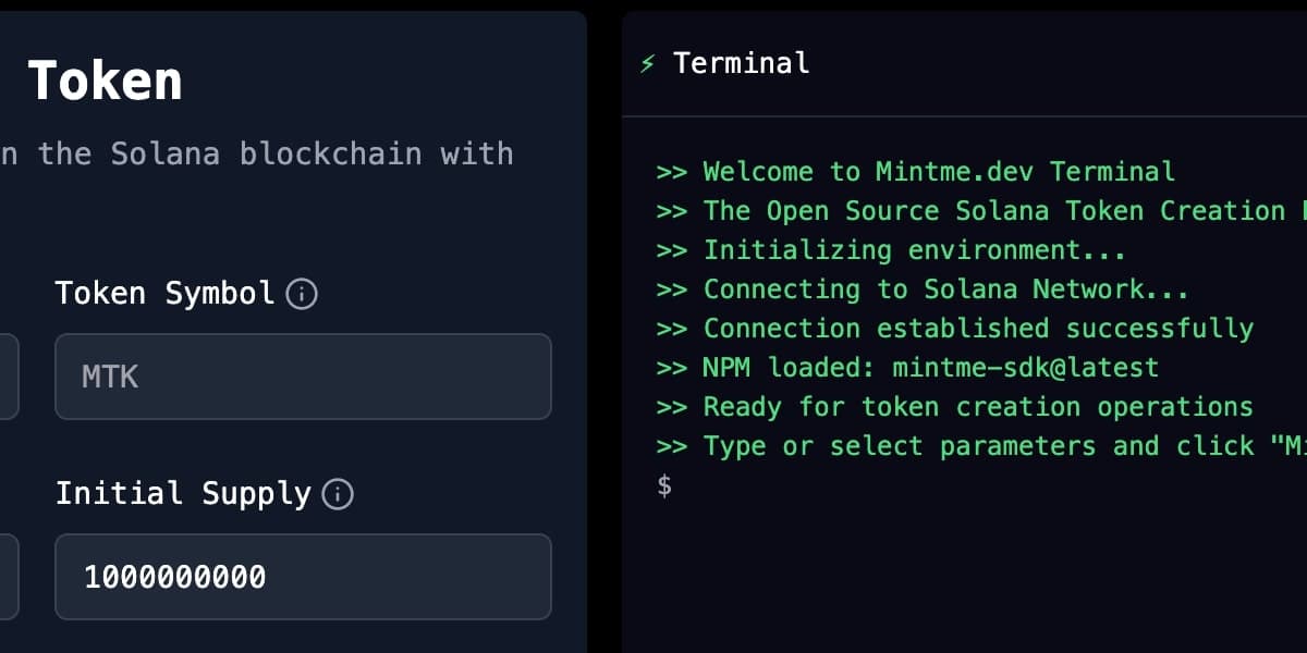 Mintme.dev - Open Source Solana Token Creator logo