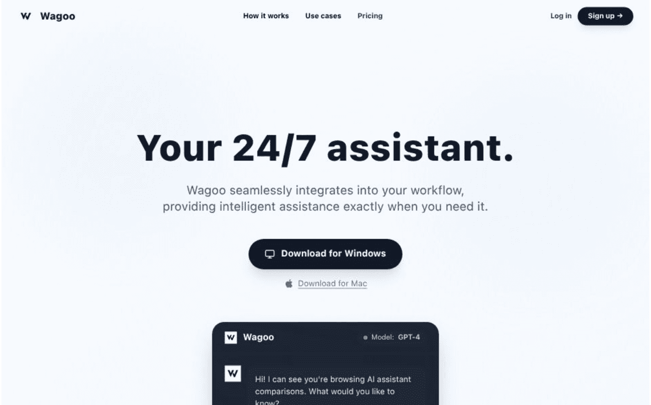 Wagoo - Private AI Desktop Assistant logo